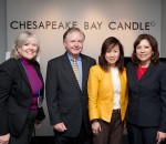 rmi_candle From left to right: Assistant Secretary of Labor for Employment and Training, Jane Oates; Mike Galiazzo, Executive Director of the Regional Manufacturing Institute; Mei Xu, owner and president of the Chesapeake Candle Company; and Secretary of Labor Hilda Solis upon arrival at the Chesapeake Candle Company’s manufacturing facility in Glen Burnie, MD.