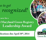 2014 Maryland Green Registry Leadership Award